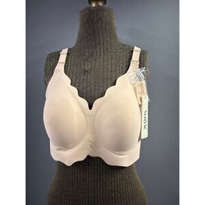 NWT- VertVie Seamless Bra Black  Size XL Women’s no wire Jelly Bra with expander